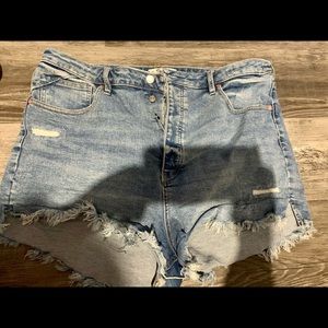Free People CRVY Vintage High-Rise Shorts - 34